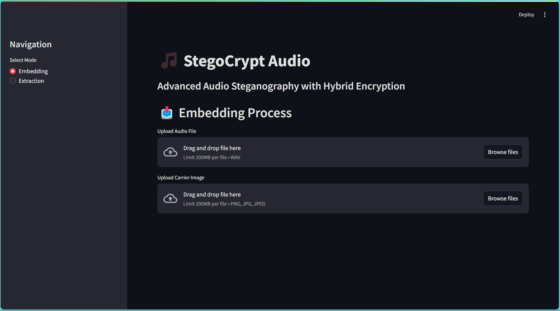 SonicStegnoVault: Encrypted Audio Steganography Tool